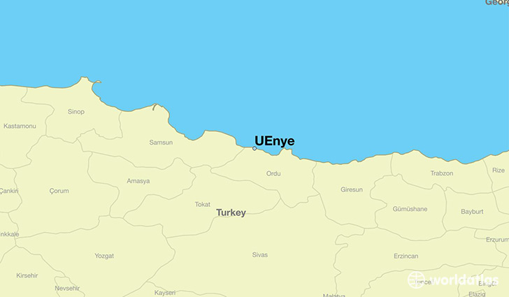 map showing the location of UEnye