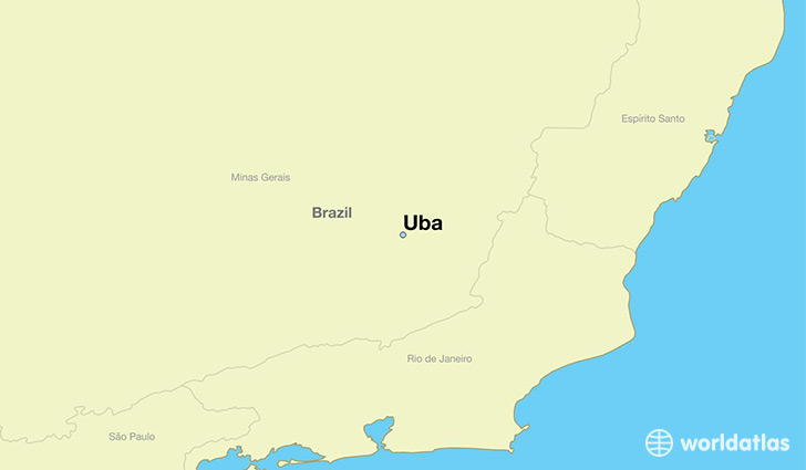 map showing the location of Uba