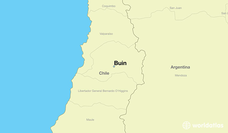 map showing the location of Buin