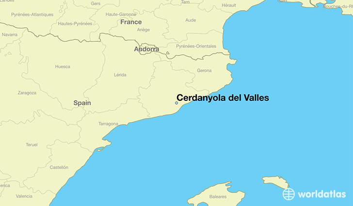 map showing the location of Cerdanyola del Valles