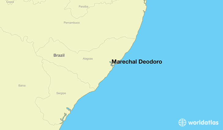 map showing the location of Marechal Deodoro
