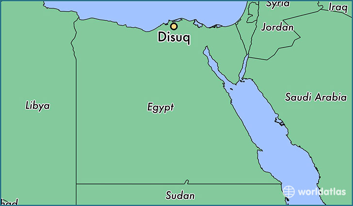 map showing the location of Disuq