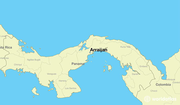 map showing the location of Arraijan