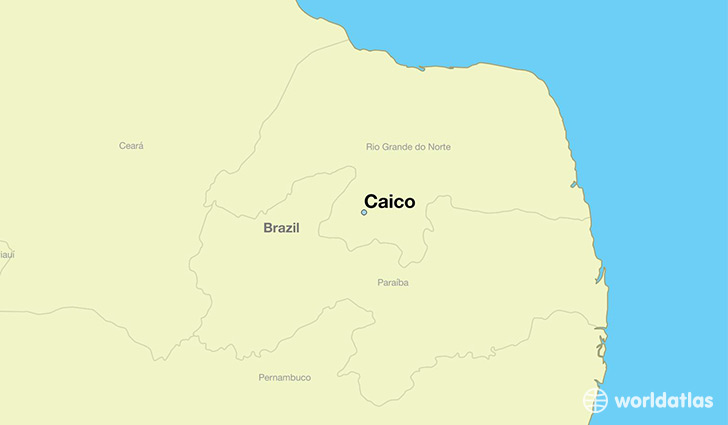 map showing the location of Caico