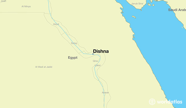 map showing the location of Dishna