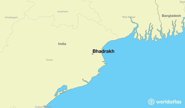 map showing the location of Bhadrakh