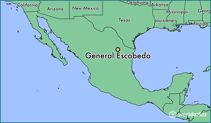 map showing the location of General Escobedo