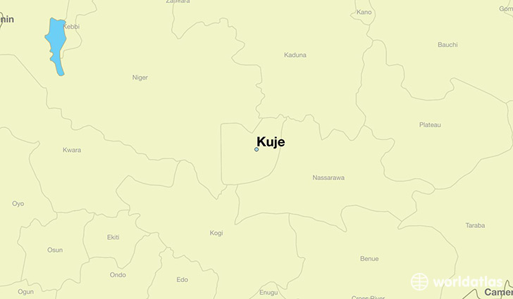 map showing the location of Kuje