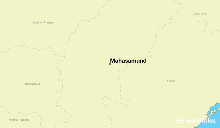 map showing the location of Mahasamund