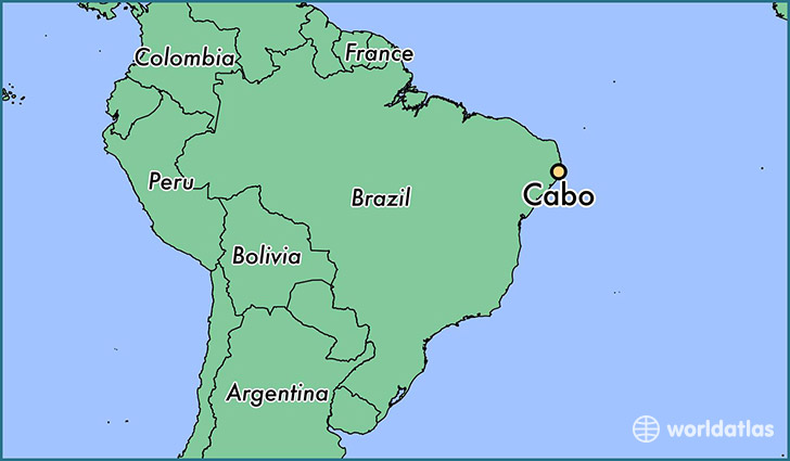 map showing the location of Cabo