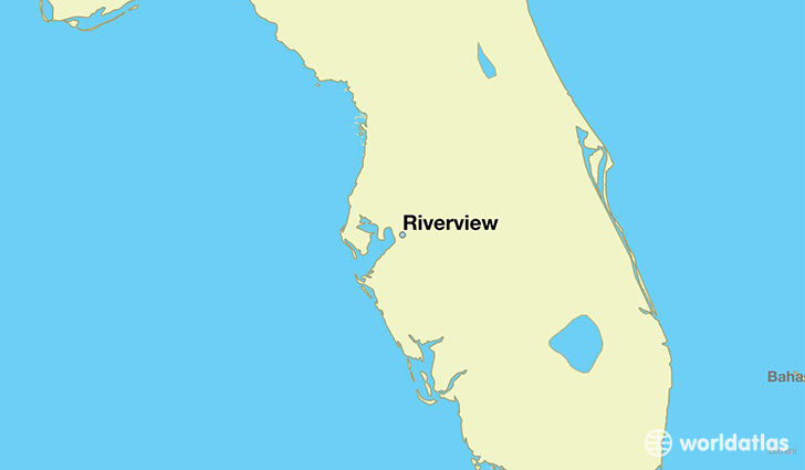 map showing the location of Riverview