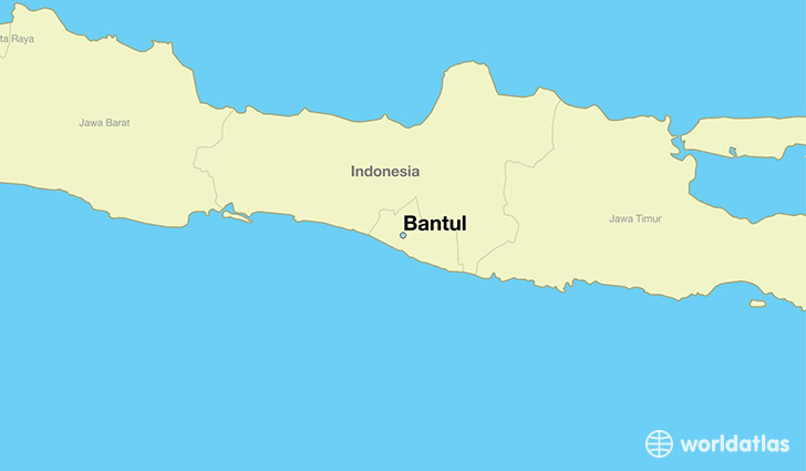 map showing the location of Bantul