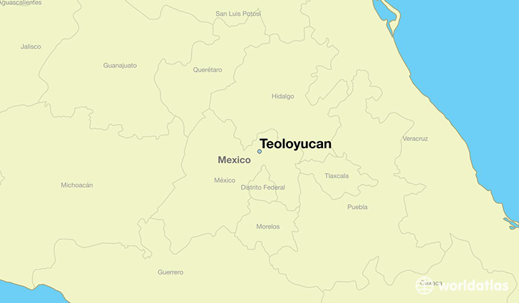 map showing the location of Teoloyucan