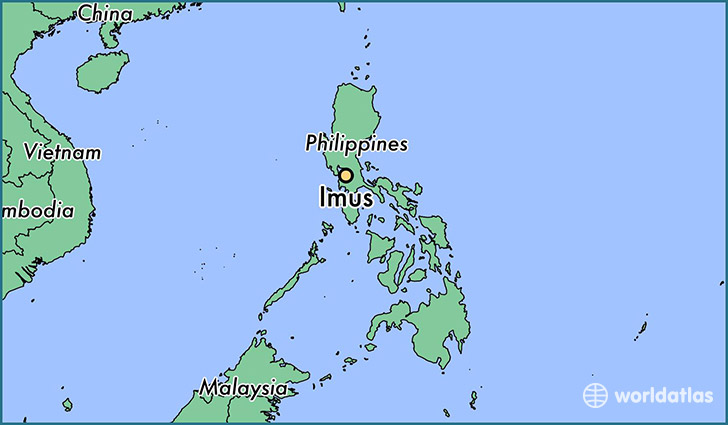 map showing the location of Imus