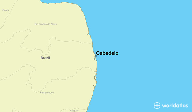 map showing the location of Cabedelo