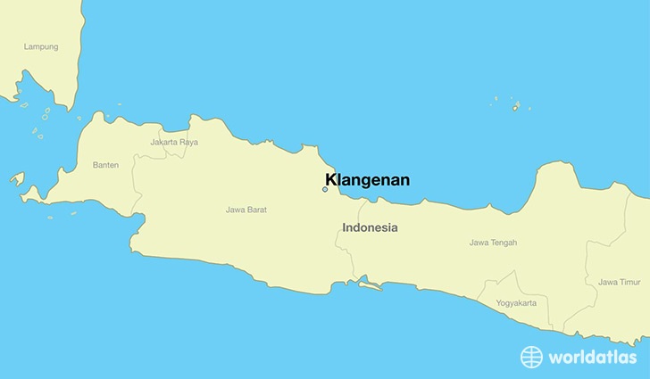 map showing the location of Klangenan