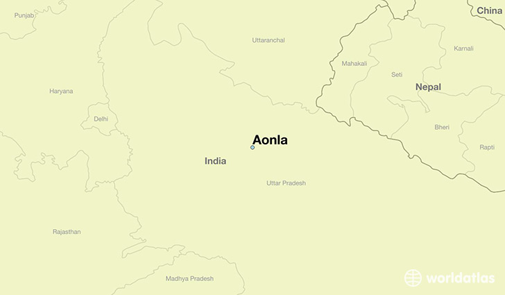 map showing the location of Aonla