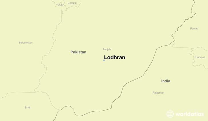 map showing the location of Lodhran