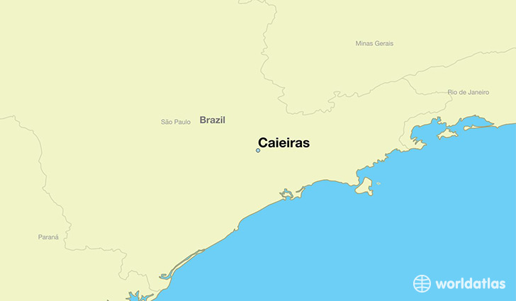 map showing the location of Caieiras