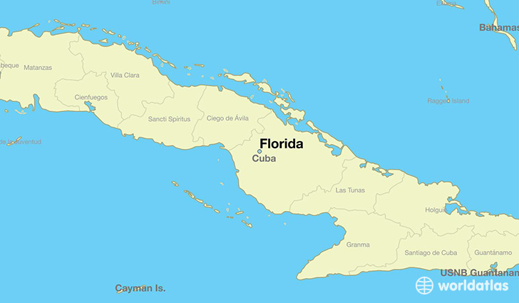 map showing the location of Florida