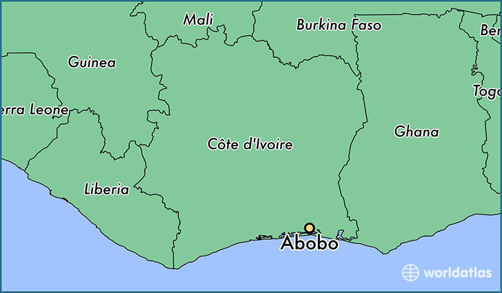 map showing the location of Abobo