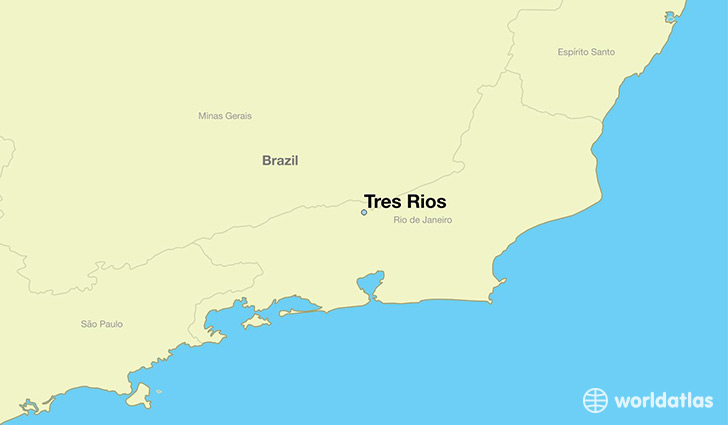 map showing the location of Tres Rios