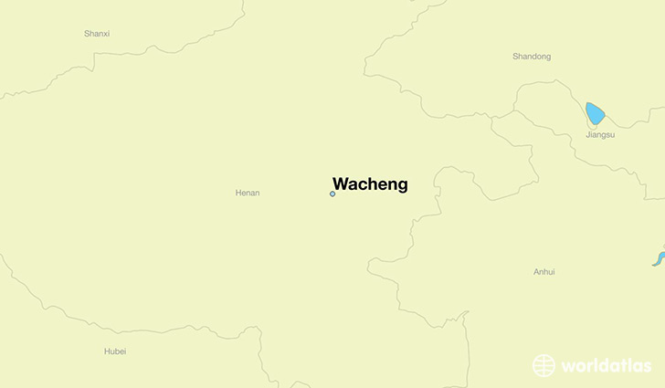 map showing the location of Wacheng