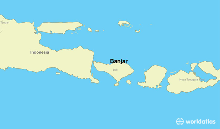 map showing the location of Banjar