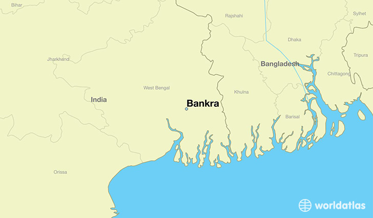 map showing the location of Bankra