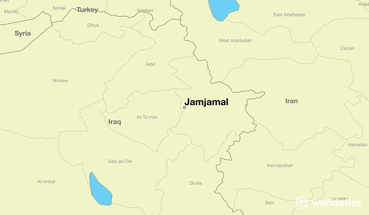 map showing the location of Jamjamal