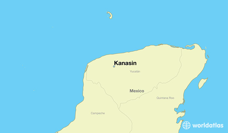 map showing the location of Kanasin