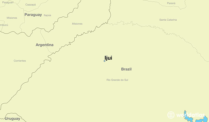 map showing the location of Ijui