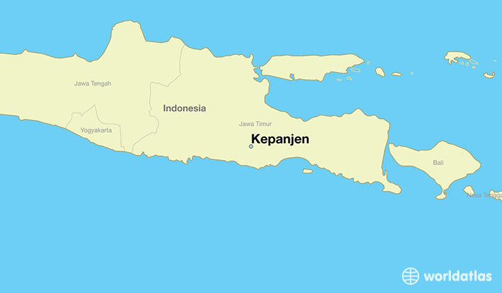 map showing the location of Kepanjen