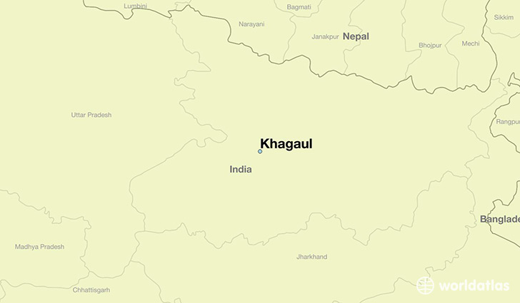 map showing the location of Khagaul
