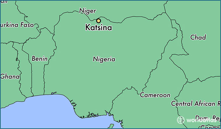 map showing the location of Katsina