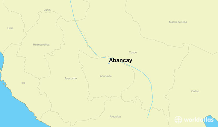 map showing the location of Abancay