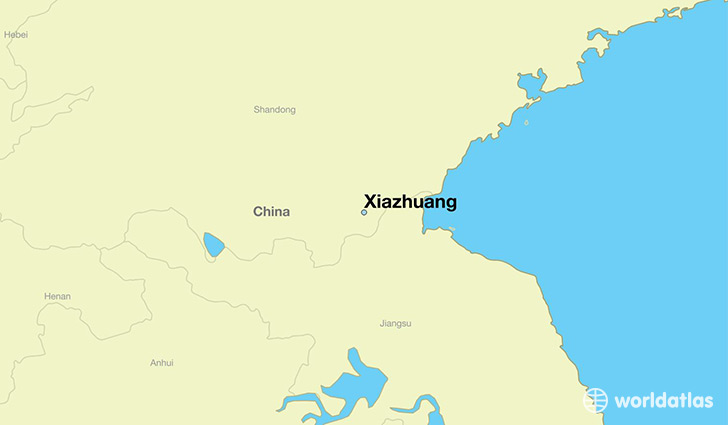 map showing the location of Xiazhuang