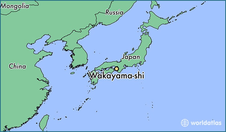 map showing the location of Wakayama-shi