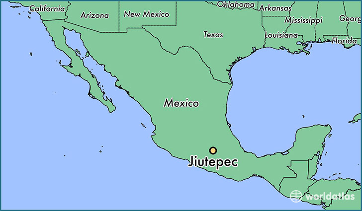 map showing the location of Jiutepec