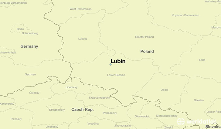 map showing the location of Lubin