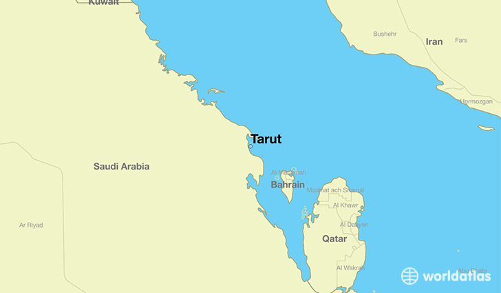 map showing the location of Tarut