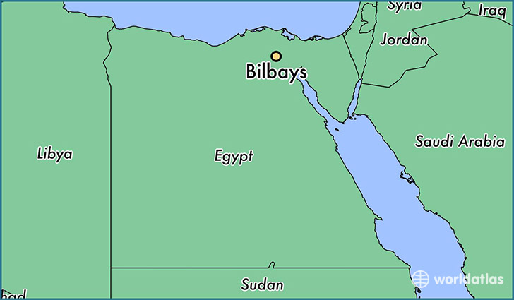 map showing the location of Bilbays