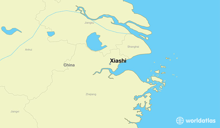 map showing the location of Xiashi