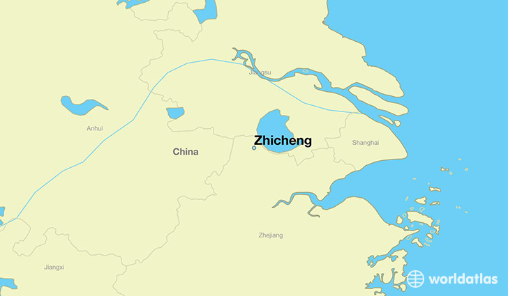 map showing the location of Zhicheng