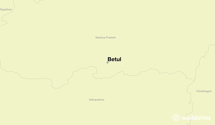 map showing the location of Betul