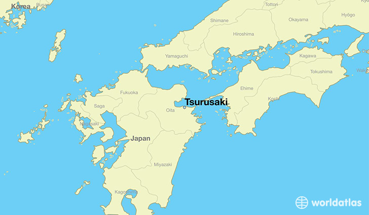 map showing the location of Tsurusaki