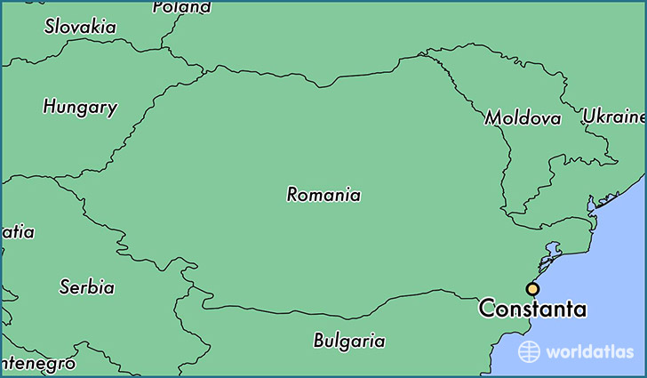 map showing the location of Constanta