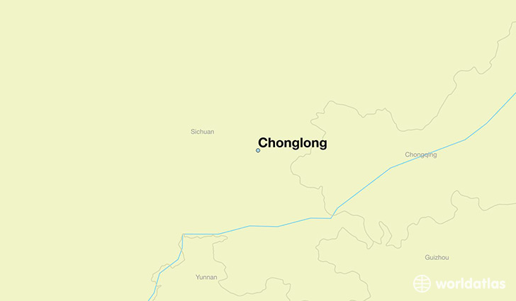 map showing the location of Chonglong