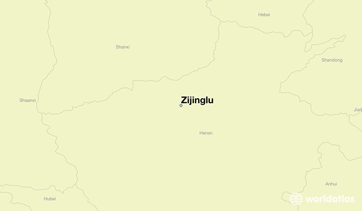 map showing the location of Zijinglu