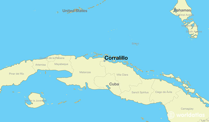 map showing the location of Corralillo